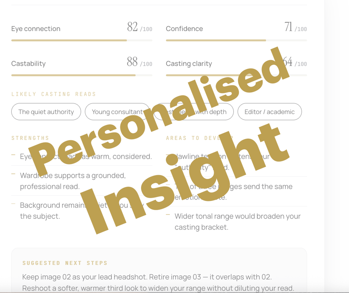 A personalised casting insight reading