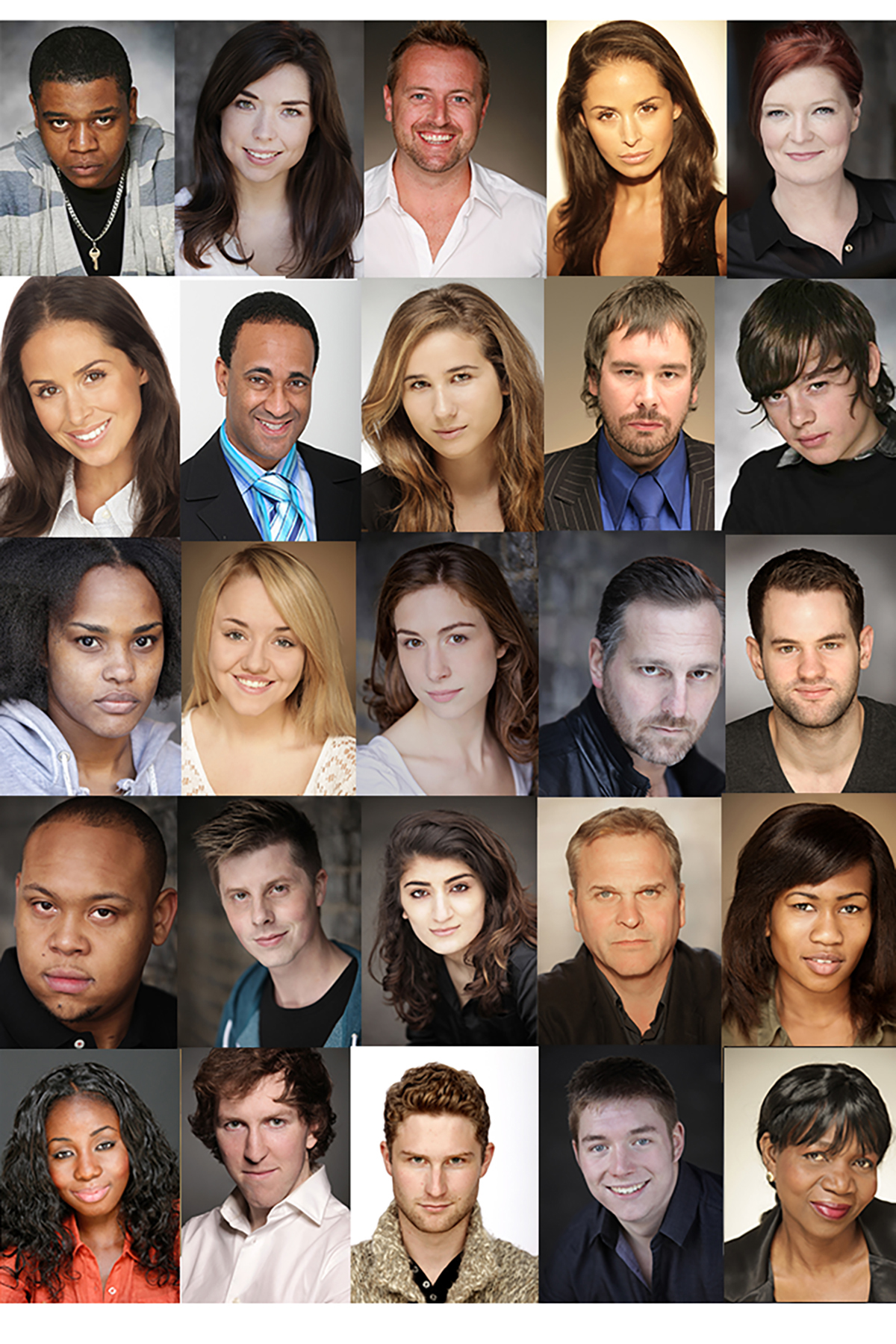 A composite of actor headshots - building a smarter headshot strategy